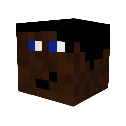 Mertabi46 Minecraft avatar head, 3D render