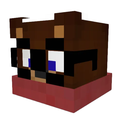 Merten_ Minecraft avatar head, 3D render