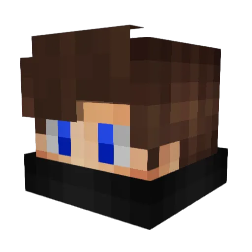 Mertigo07 Minecraft avatar head, 3D render