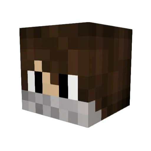 Mertmetin57 Minecraft avatar head, 3D render