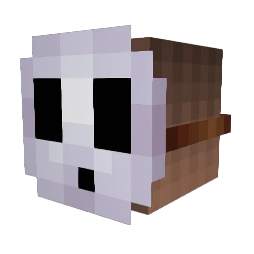 Merto01 Minecraft avatar head, 3D render
