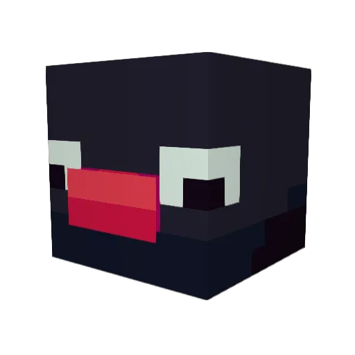 Mertt34 Minecraft avatar head, 3D render