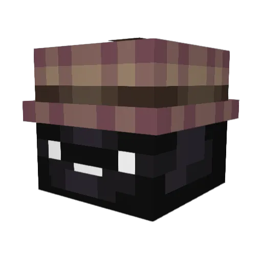 Mertthew Minecraft avatar head, 3D render