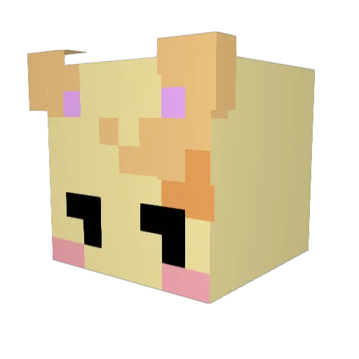 Mertyrdom_ Minecraft avatar head, 3D render