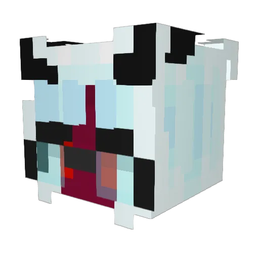MeruMimic Minecraft avatar head, 3D render