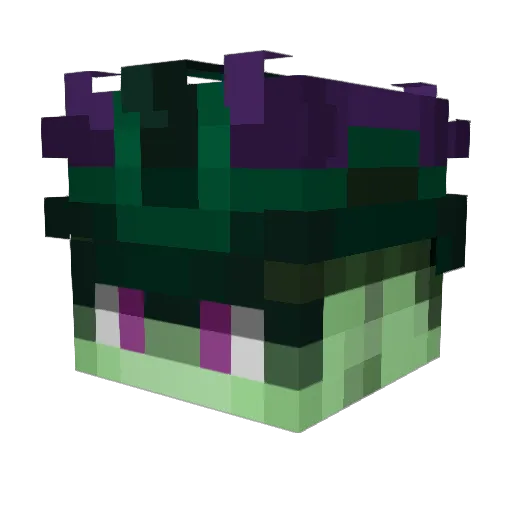 Meruem Minecraft avatar head, 3D render