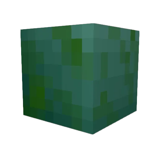 Merunge Minecraft avatar head, 3D render