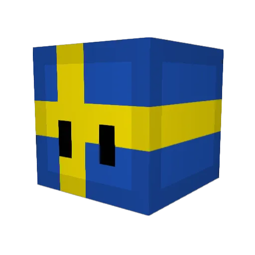 Merveen Minecraft avatar head, 3D render