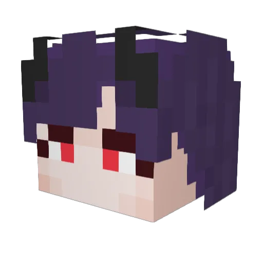 Merware Minecraft avatar head, 3D render