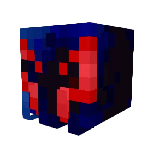 Merxem Minecraft avatar head, 3D render