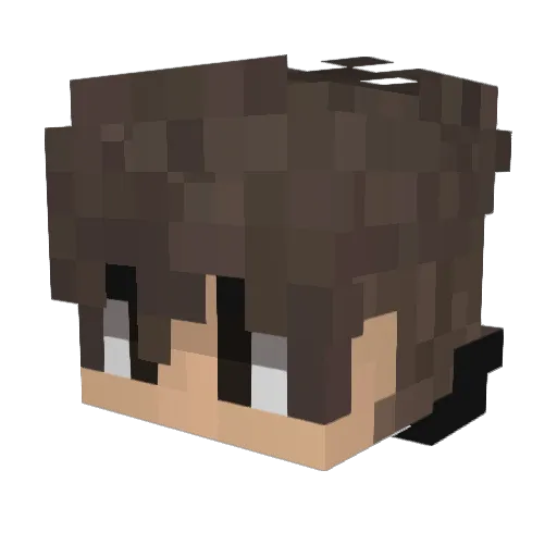 Meryjane69 Minecraft avatar head, 3D render