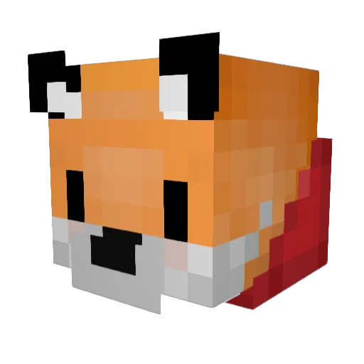 Merzmann Minecraft avatar head, 3D render
