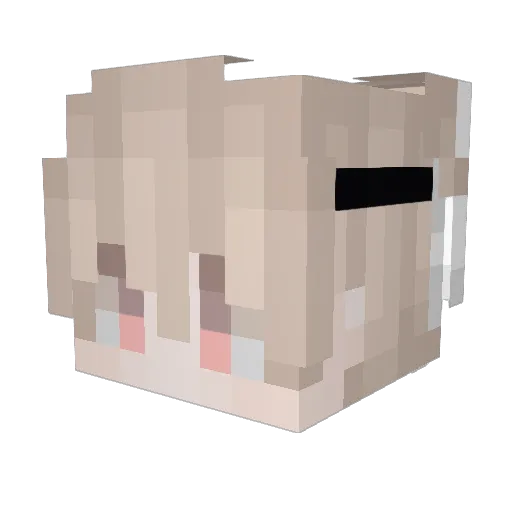 MesKaptan Minecraft avatar head, 3D render