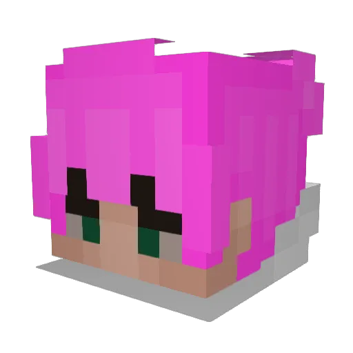 Mes_pl Minecraft avatar head, 3D render