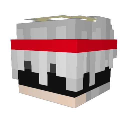 MesaoBey Minecraft avatar head, 3D render
