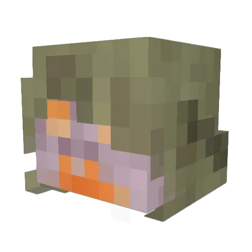 Mesaphorn Minecraft avatar head, 3D render