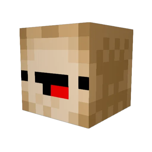 Mescht6 Minecraft avatar head, 3D render