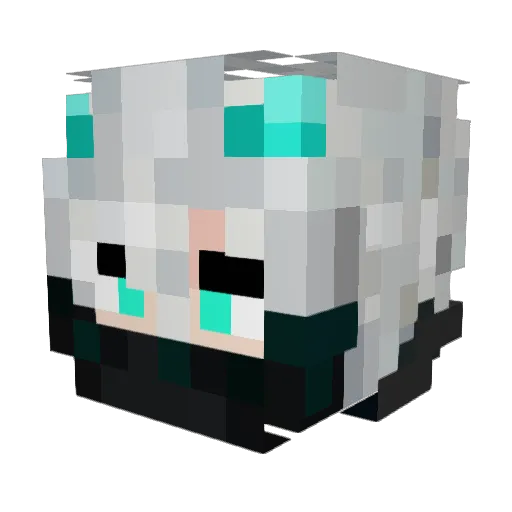 Mescudi28 Minecraft avatar head, 3D render