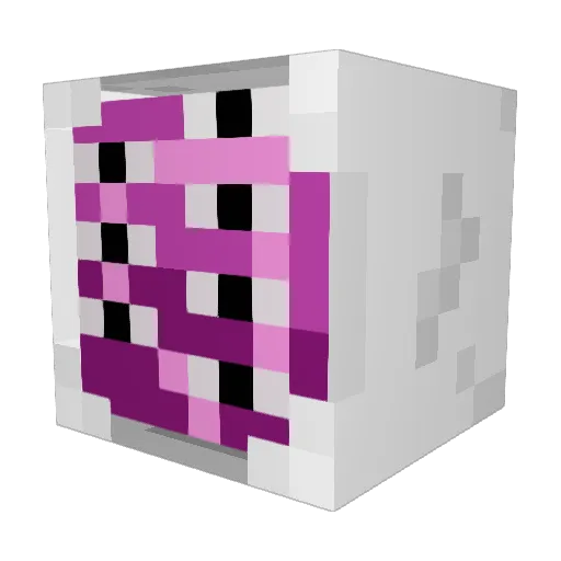 Mesevana Minecraft avatar head, 3D render