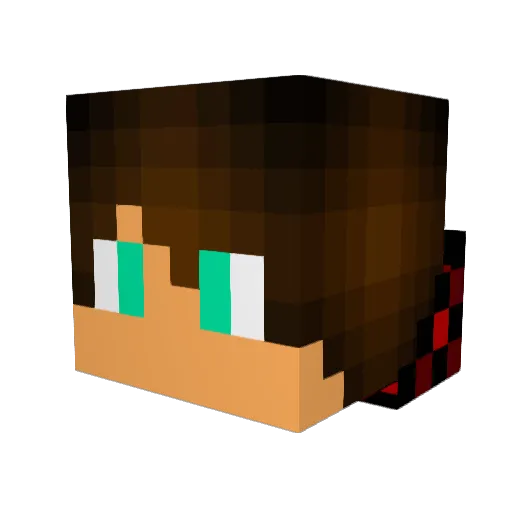 MeshoGamer Minecraft avatar head, 3D render