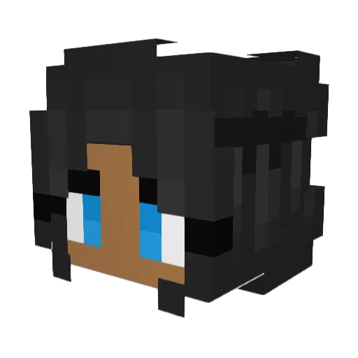Meshok_YT Minecraft avatar head, 3D render