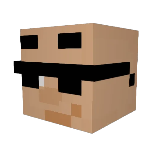 Meshtendo__ Minecraft avatar head, 3D render