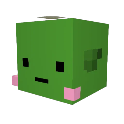 Meshulash Minecraft avatar head, 3D render