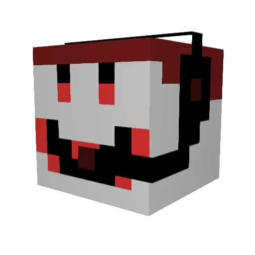 Meshull Minecraft avatar head, 3D render