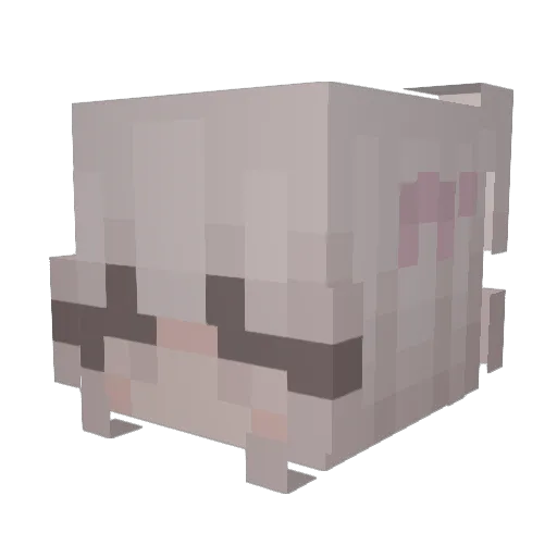 Mesiahwork Minecraft avatar head, 3D render
