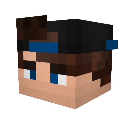 MeskLegit_ Minecraft avatar head, 3D render