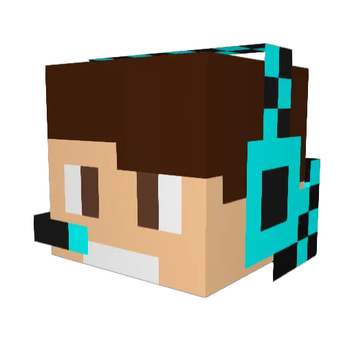 Meska971 Minecraft avatar head, 3D render