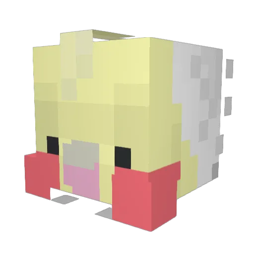 MesmerizingBird Minecraft avatar head, 3D render