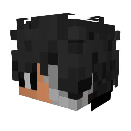 Mesmorise Minecraft avatar head, 3D render