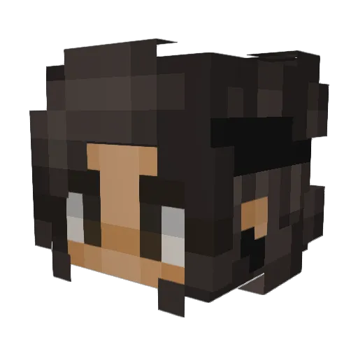 MessJess7 Minecraft avatar head, 3D render