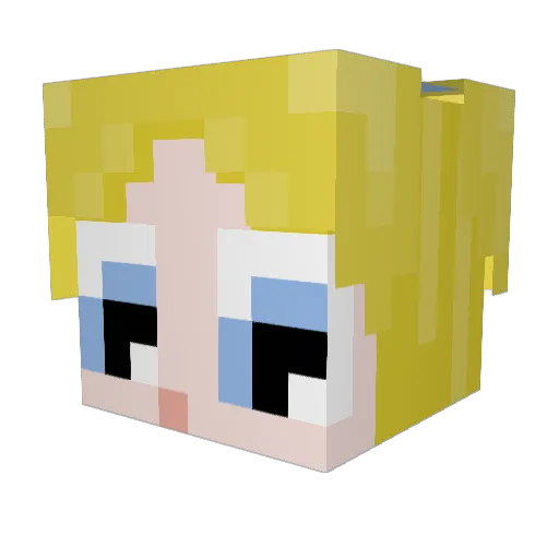 Messer252 Minecraft avatar head, 3D render