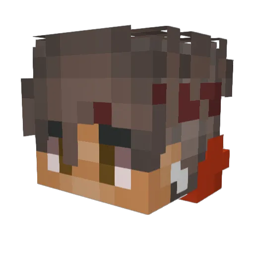 Messerstecher56 Minecraft avatar head, 3D render