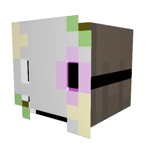MessiDixon Minecraft avatar head, 3D render