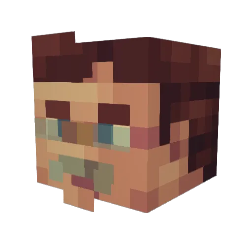 Messiah284 Minecraft avatar head, 3D render