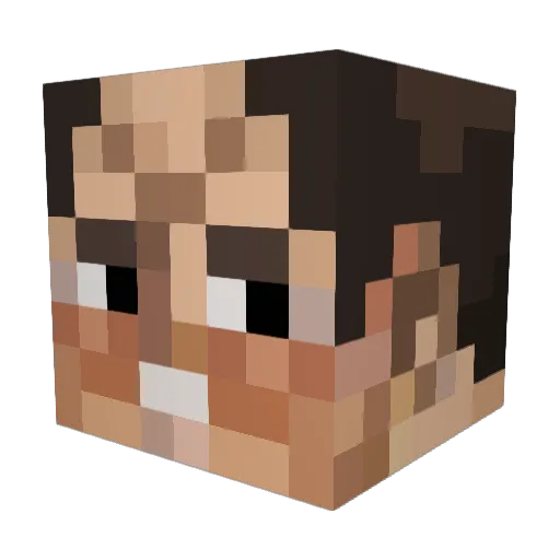 MessiahBlythe Minecraft avatar head, 3D render