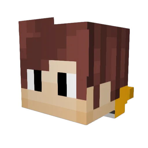 Messier1 Minecraft avatar head, 3D render