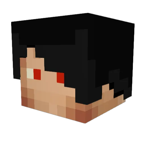 Messinaldo_ Minecraft avatar head, 3D render