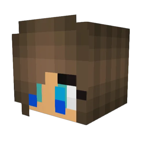 MessyBoy678 Minecraft avatar head, 3D render