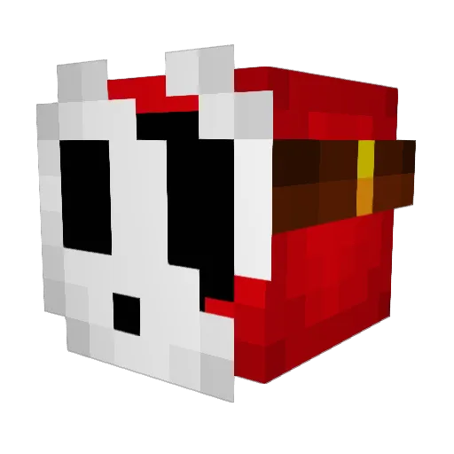 MessySpagett Minecraft avatar head, 3D render