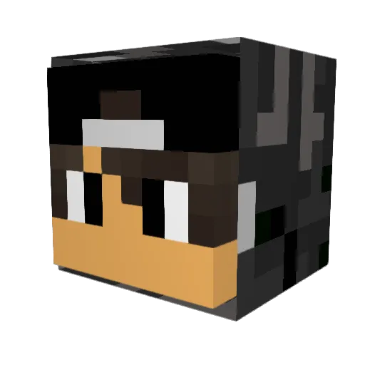 MesterMedister Minecraft avatar head, 3D render
