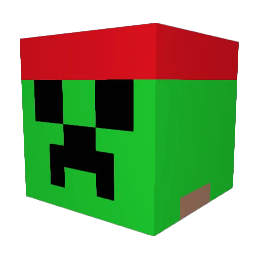 MesterSander Minecraft avatar head, 3D render