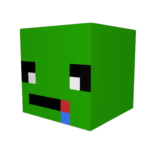 Mestirr Minecraft avatar head, 3D render