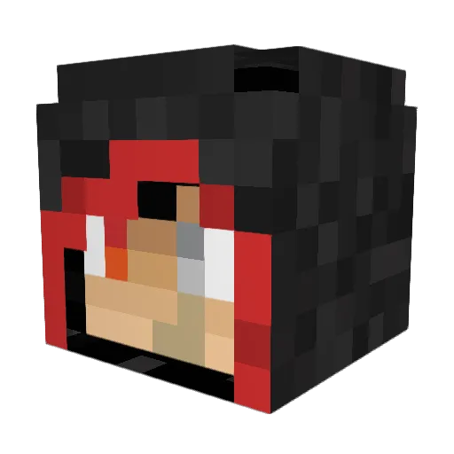 Mestl Minecraft avatar head, 3D render