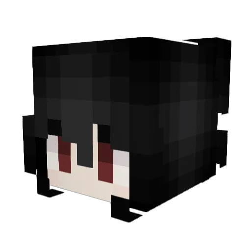 Mestra Minecraft avatar head, 3D render