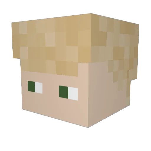 Mesud96 Minecraft avatar head, 3D render