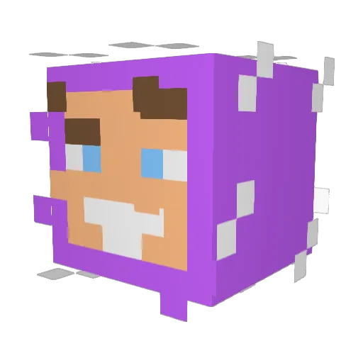 MesutManse Minecraft avatar head, 3D render